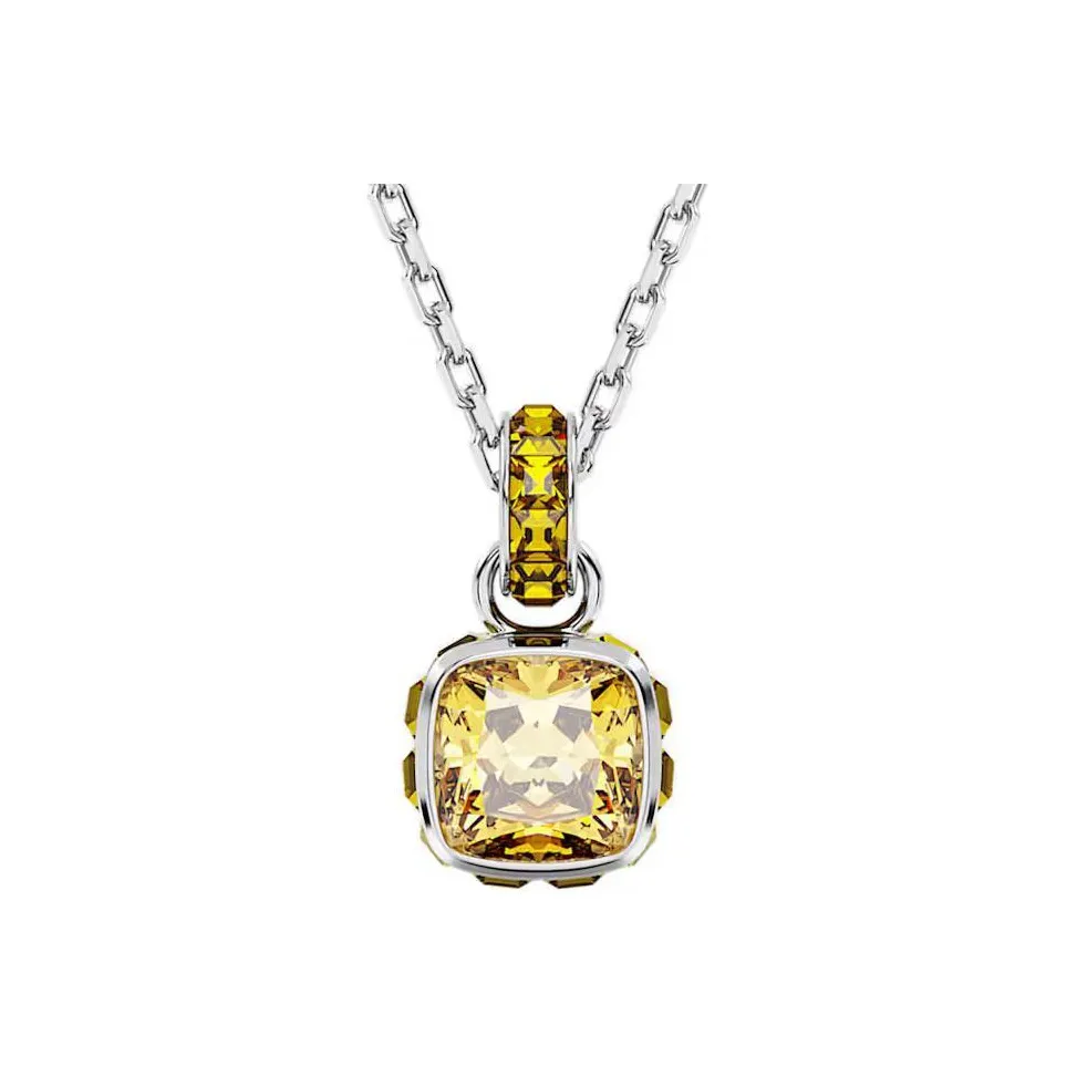 Swarovski Birthstone Necklaces Women's Yellow