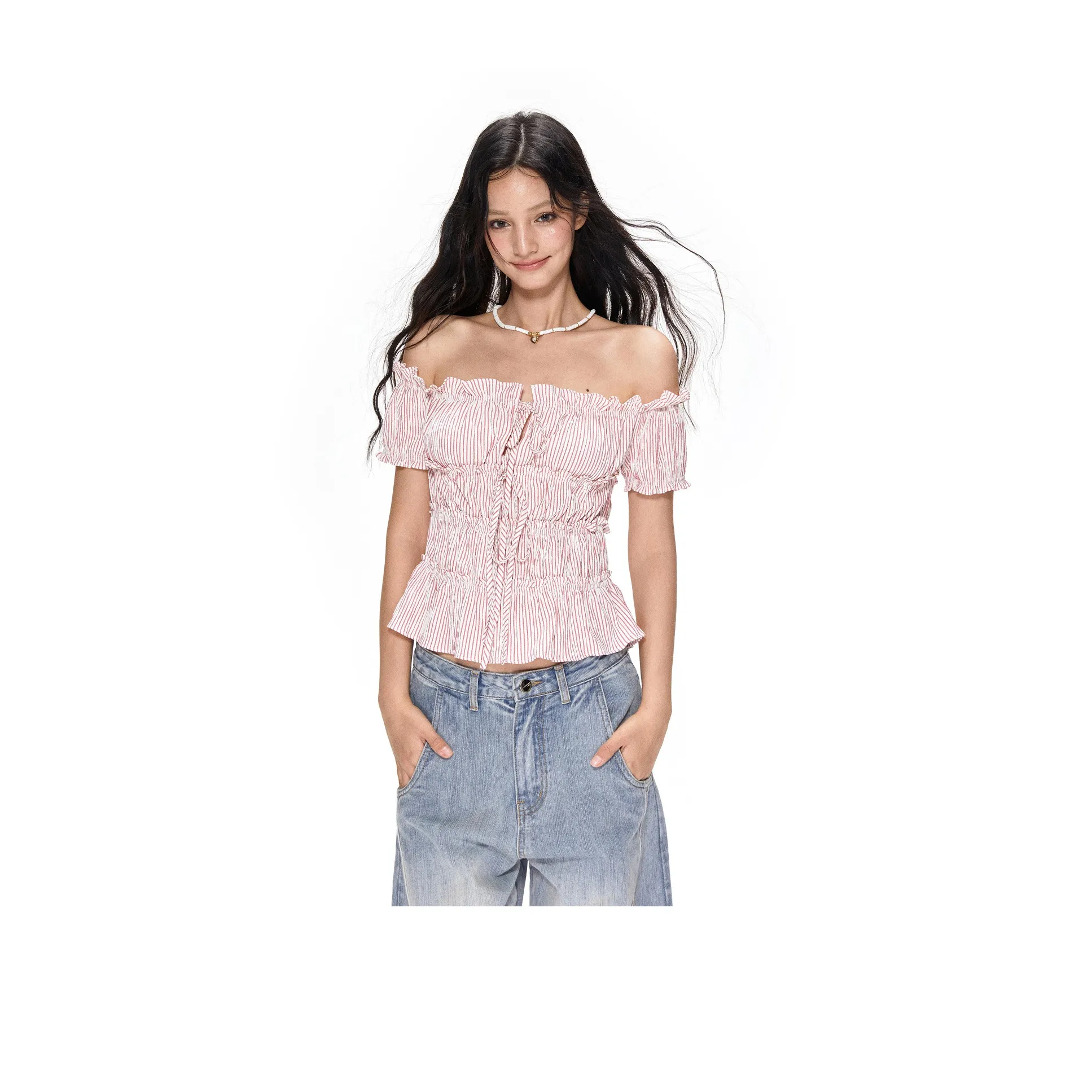 APEA Рукав-буф рубашка женские