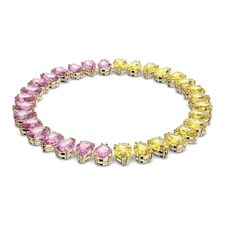 Swarovski Millenia Искусственный кристалл Ожерелья Женские Розовый Желтый