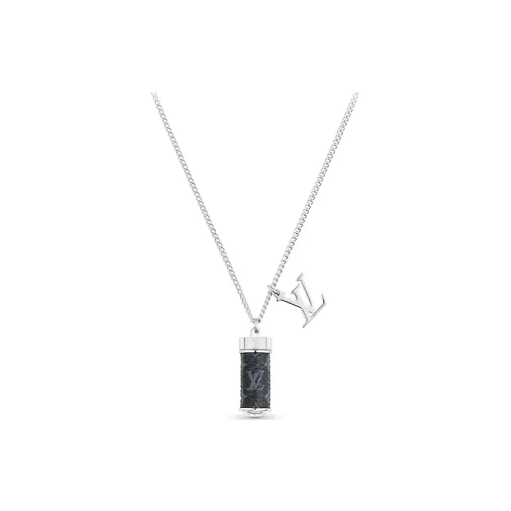 LOUIS VUITTON Monogram Eclipse Charms Necklace
