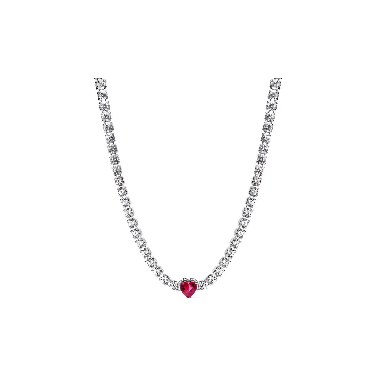 Pandora 925 Sterling Silver Necklaces Women's Silver
