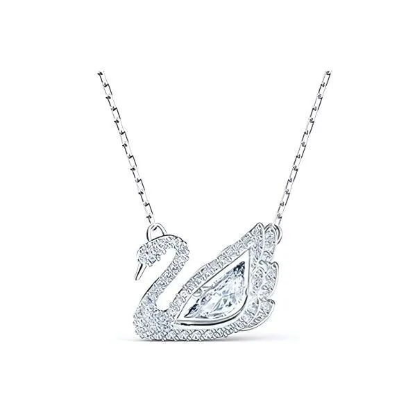 Swarovski Crystal embellished Logo Pendant Chain