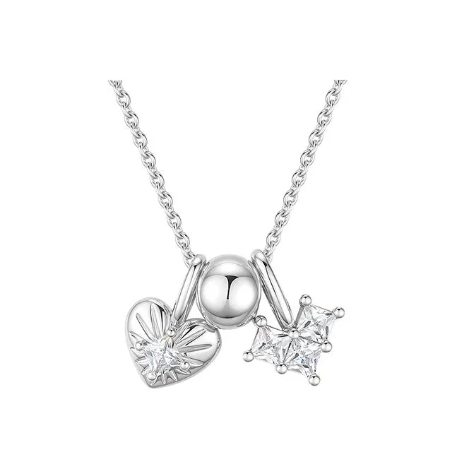 Abyb Charming Rhodium Plated Necklaces Women's