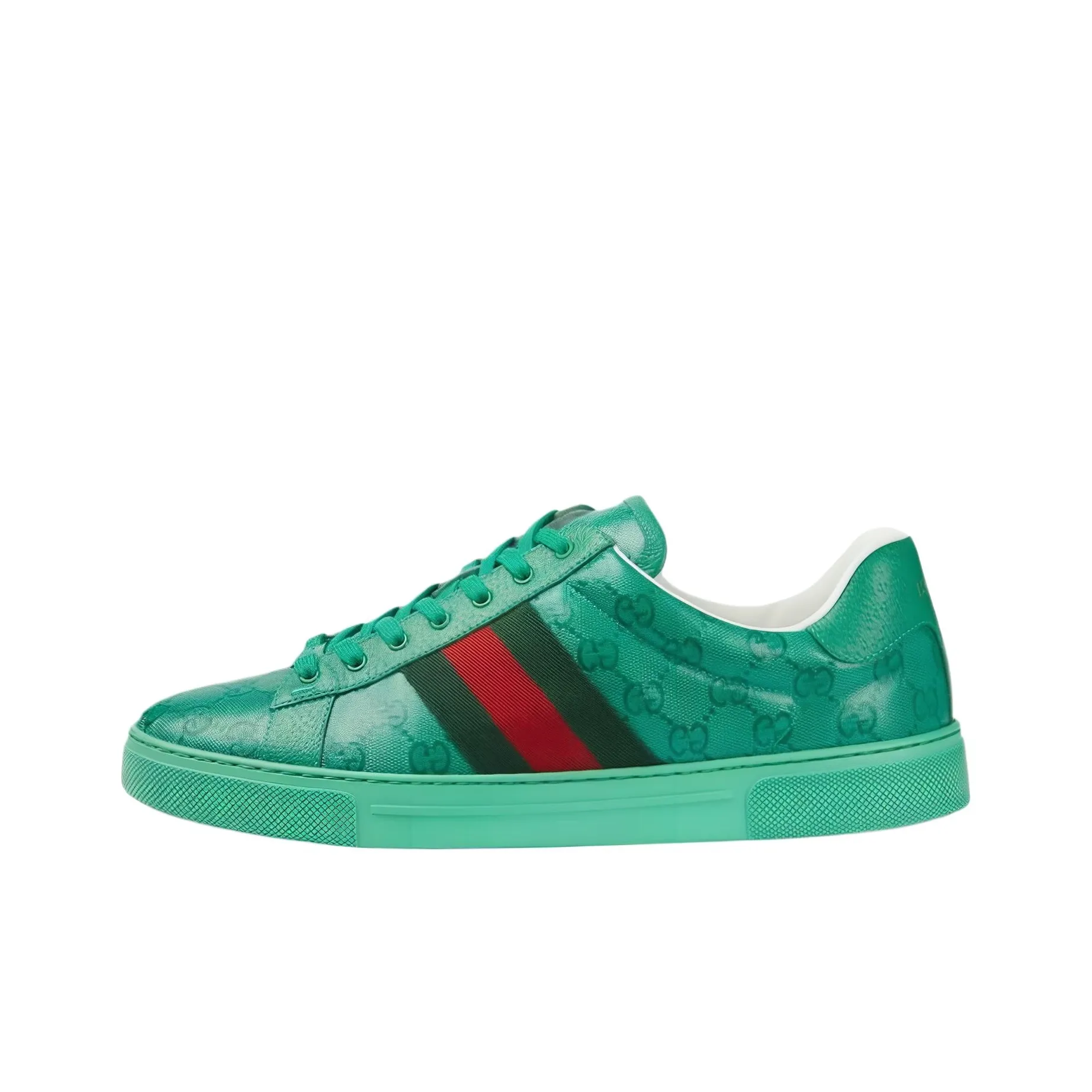 GUCCI Ace 'GG Crystal Canvas   Green'