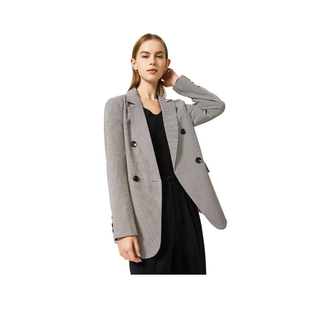 EICHITOO Бизнес-костюм женский черный клетка