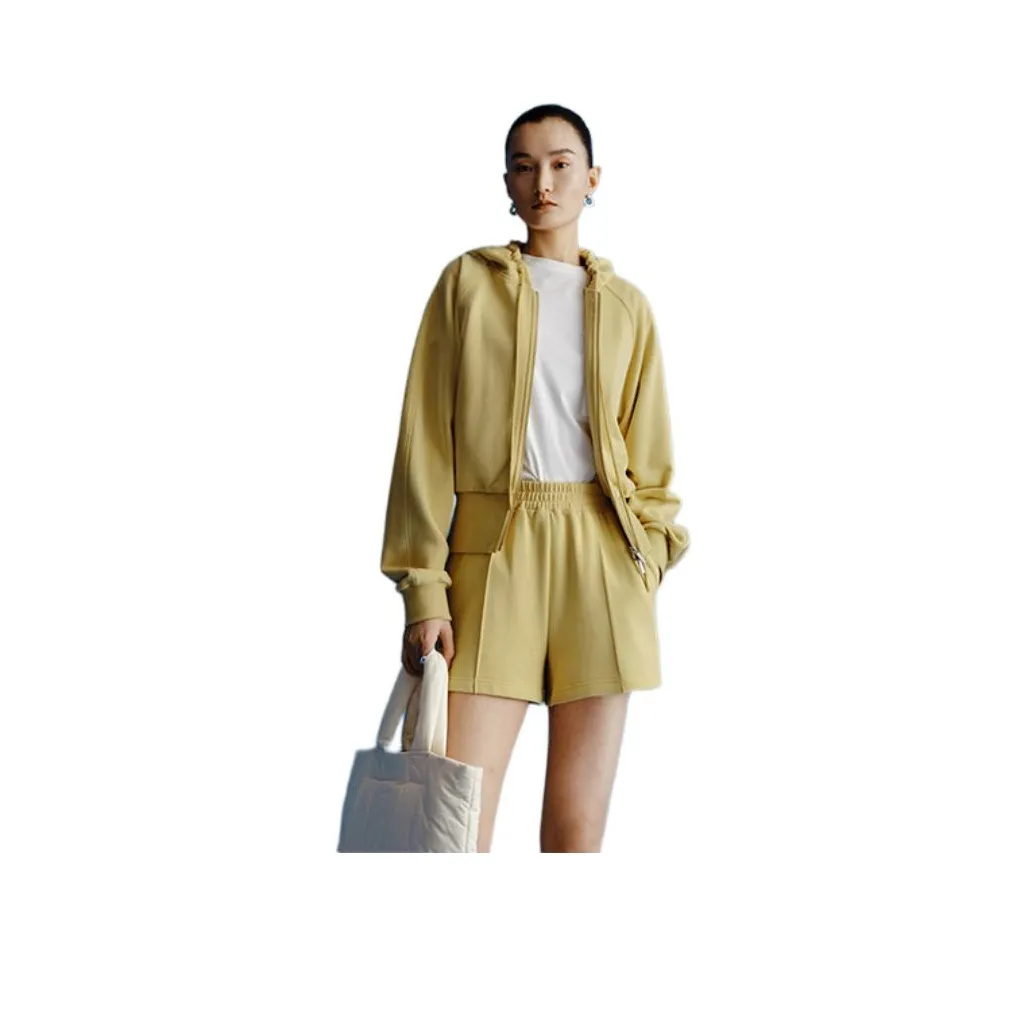 Roselingling Повседневные шорты Женские Имбирно-желтые