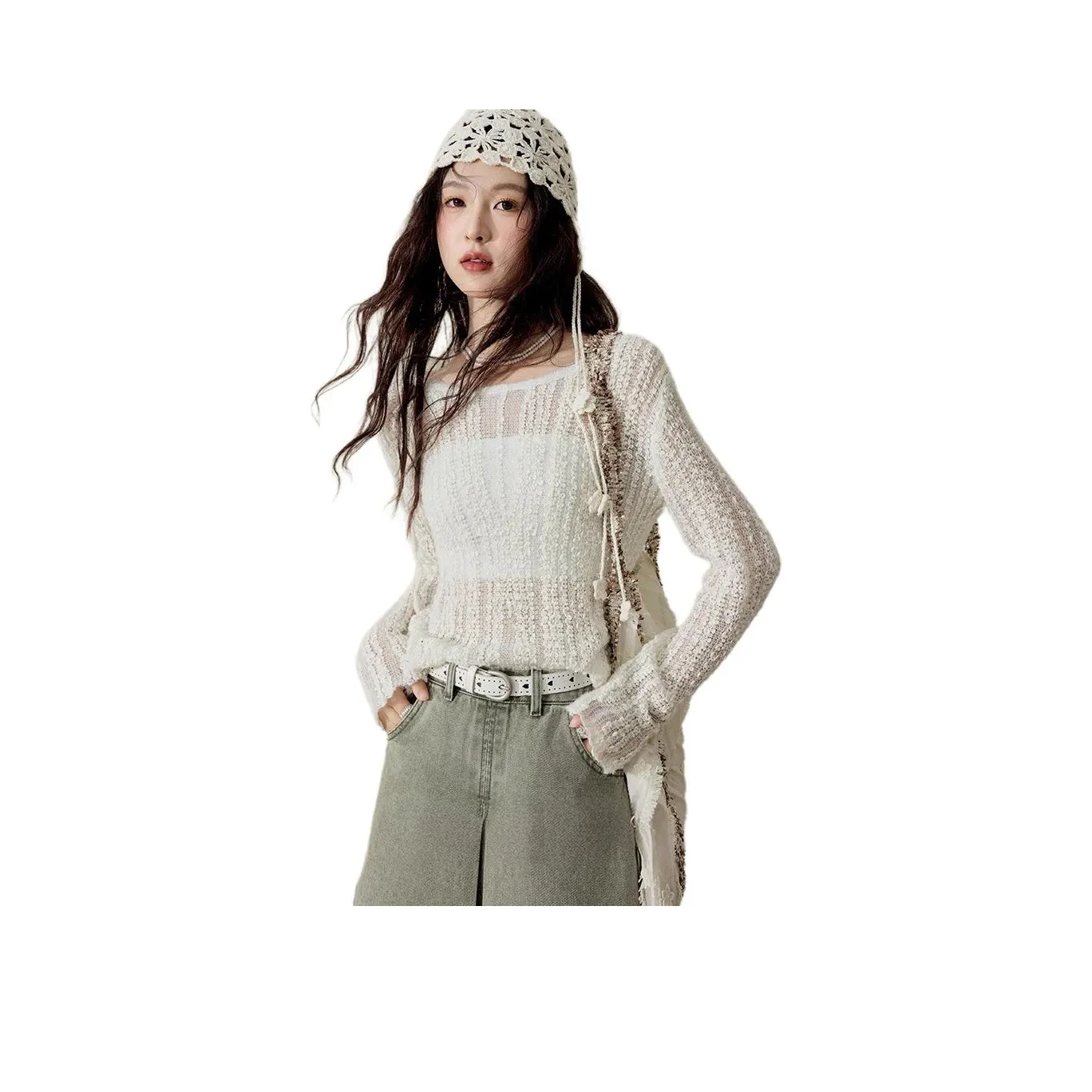 MISHOW Без бретелек Топ Женский Бежевый Абрикос