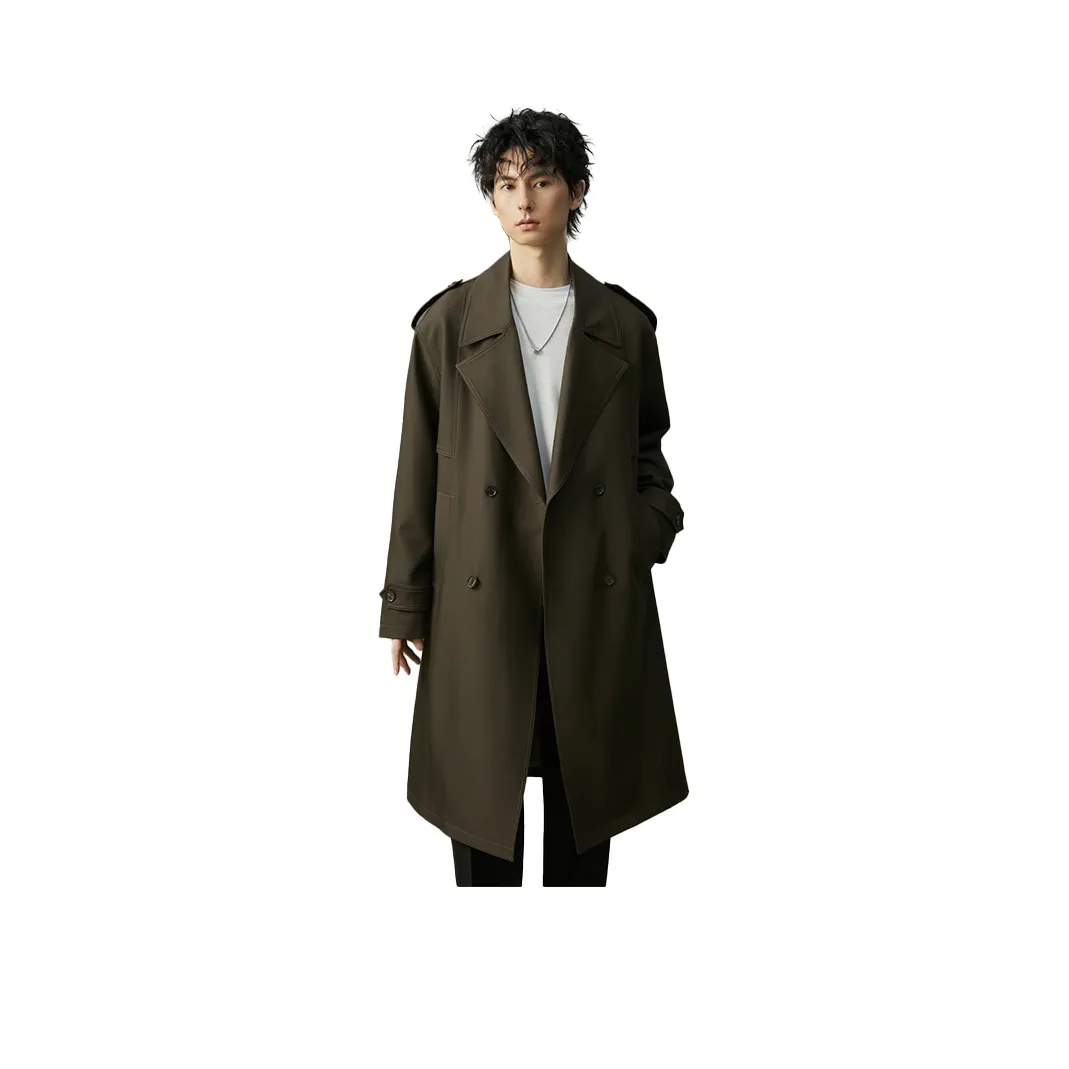 W2 Double Breasted Trench Coat Men's