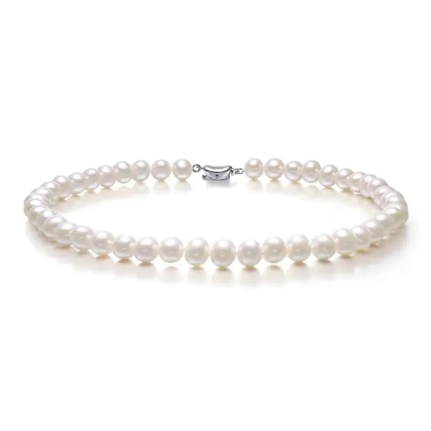 Golden Bliss Pearl Necklaces Unisex