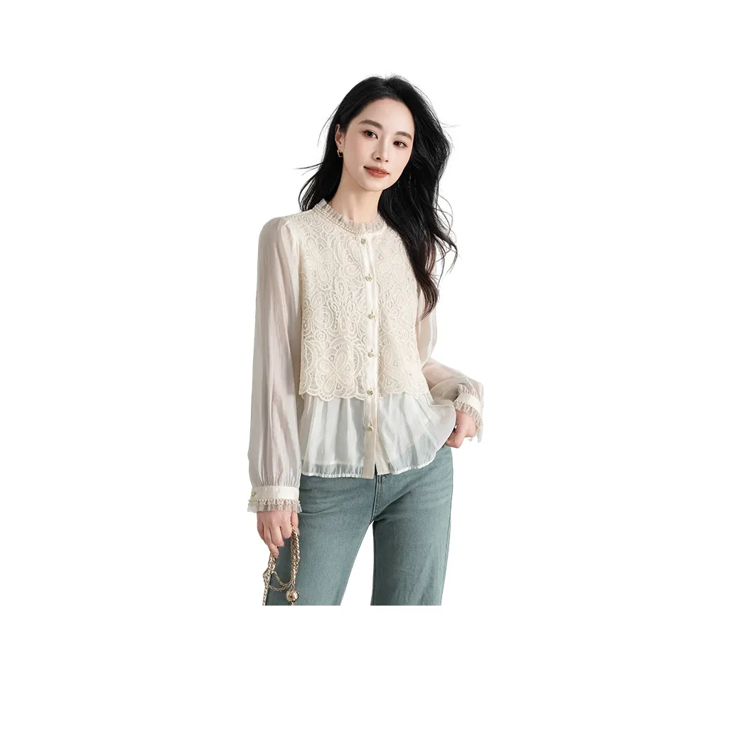 XIAFANNI Бежевые Женские Рубашки