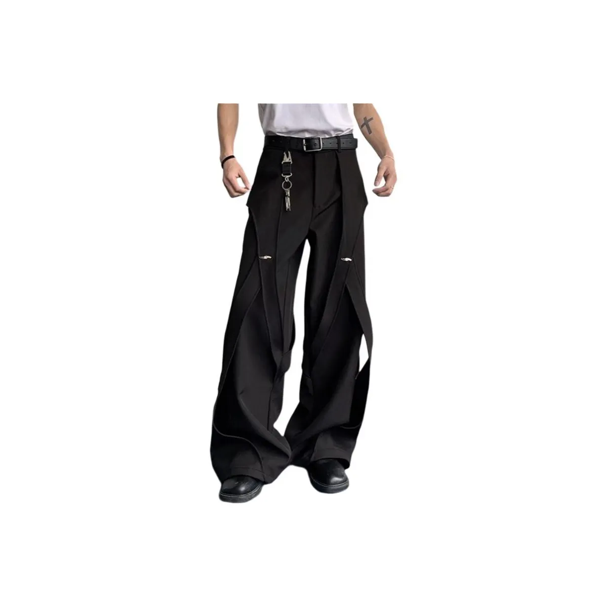 ZYKY Black Unisex Casual Pants ZYKY Черные Унисекс Повседневные Штаны
