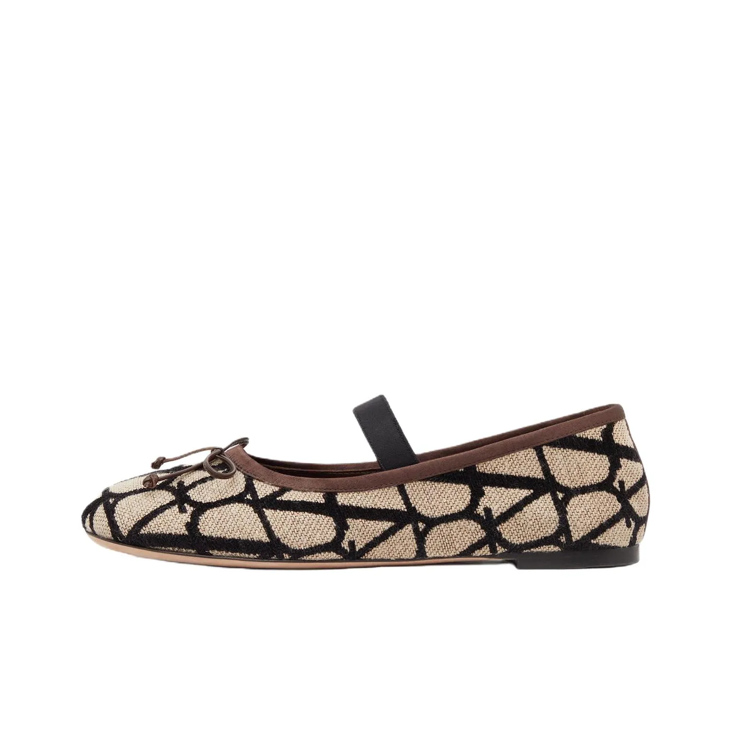 Valentino Toile Iconographe Slip On Ballerina Shoes Women's