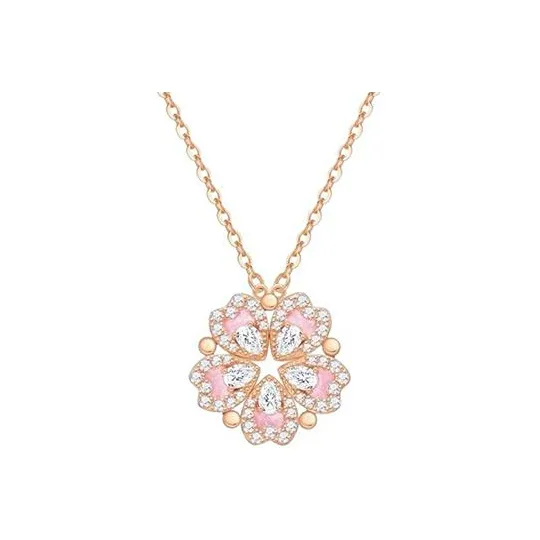 Heart Grass S925 Silver Necklaces Women's