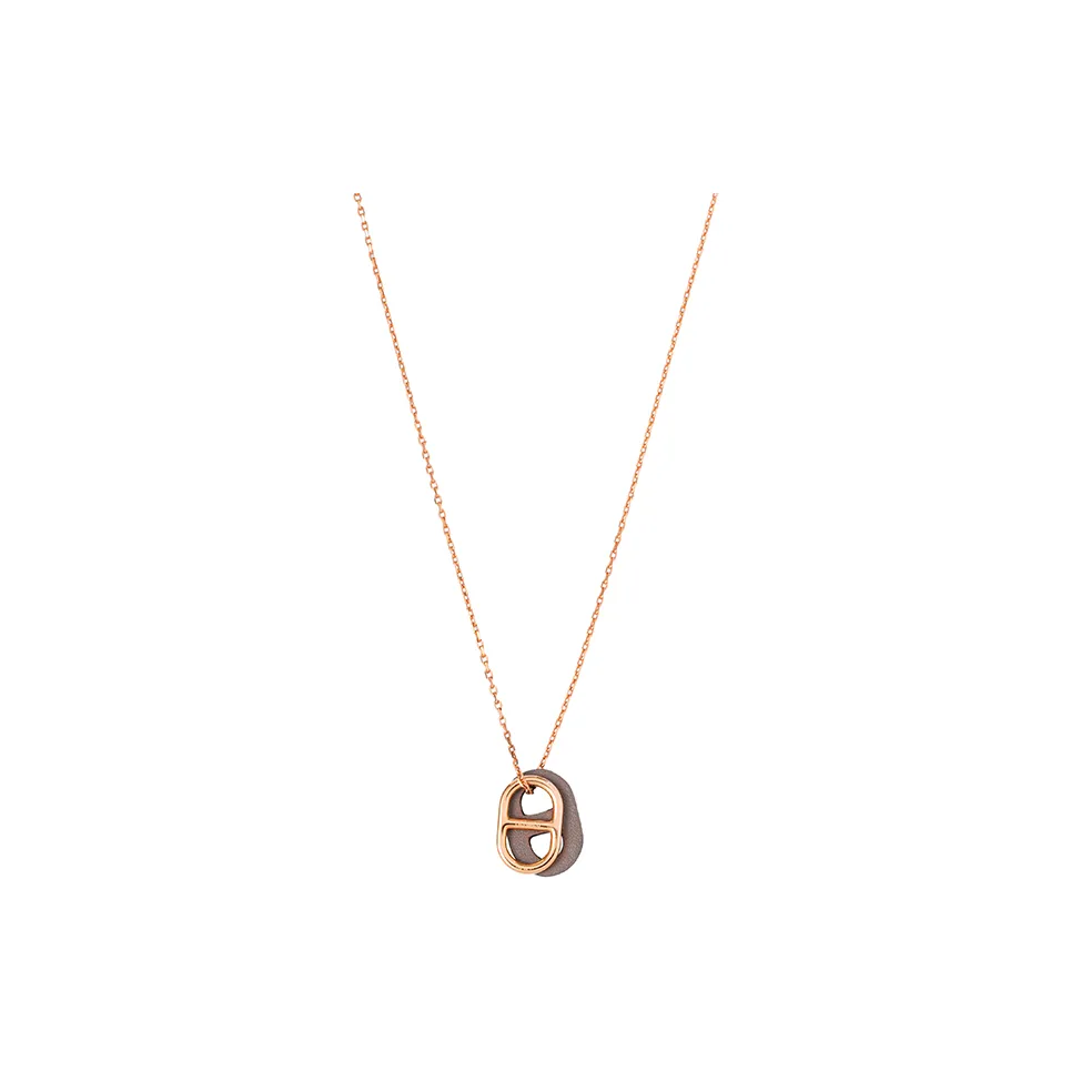 HERMES Calfskin Necklaces Men's