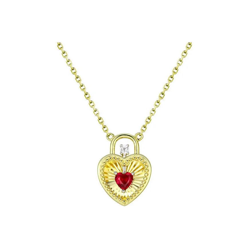 KOYOOME Gold Plated S925 Sterling Silver With Cultured Gemstone Necklaces Unisex