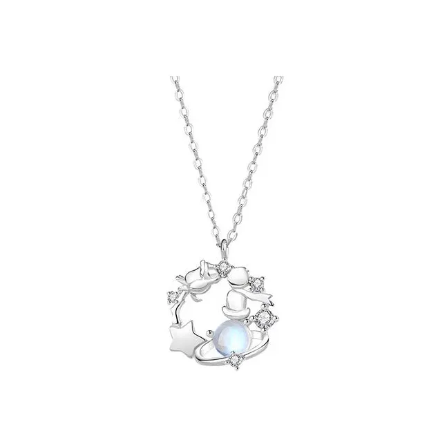 YOASOBI 925 Silver Moonstone Necklaces Women's