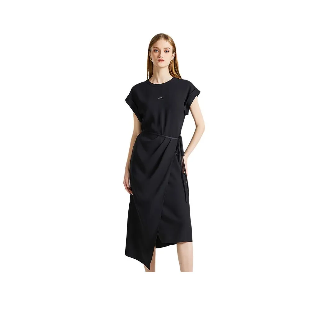 NINE WEST Short Sleeved Dress Women's Black