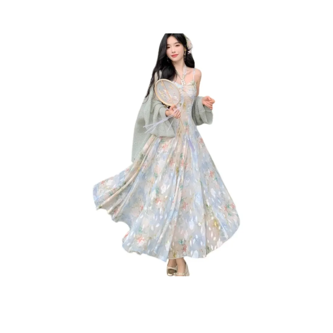 GOSO Волновой синий Платье Женские Слиплатья