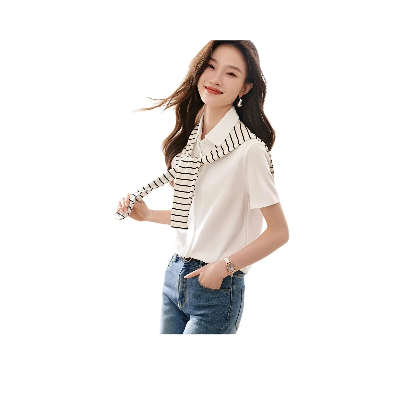 Mo Han Yi Mei Shirt Women's White