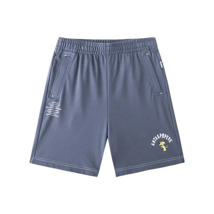 ANTA x POPEYE Повседневные шорты Мужские Мужские Серые