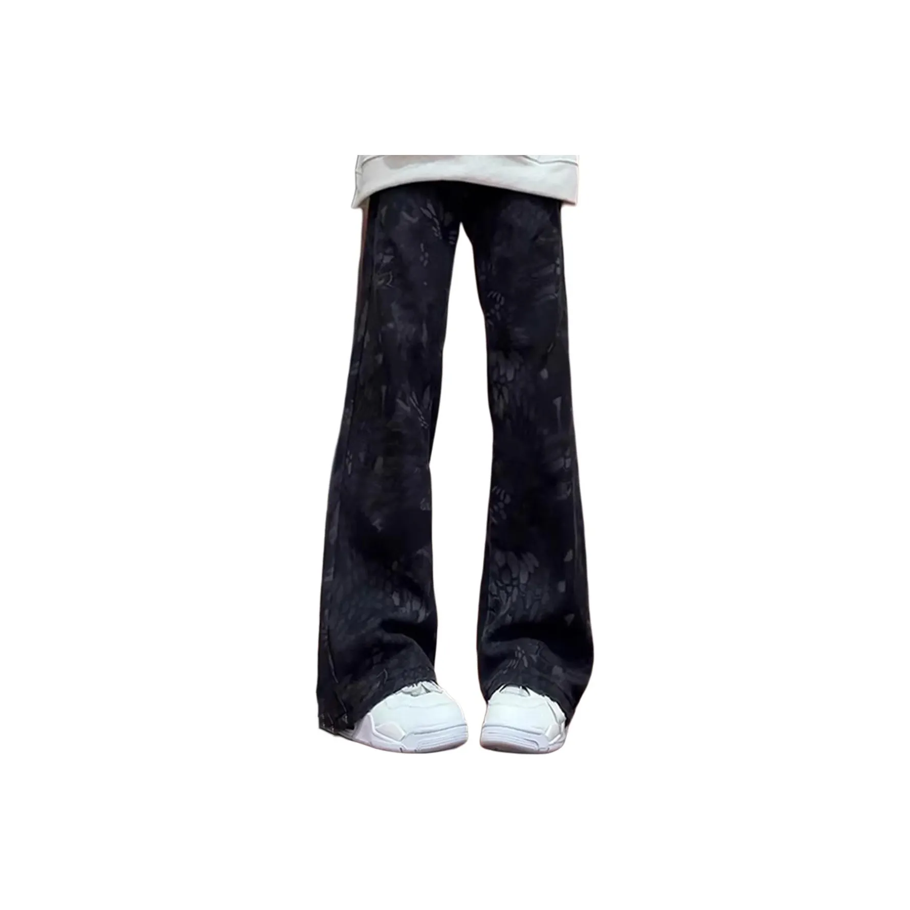 XUBAIHUO Черные унисекс джинсы