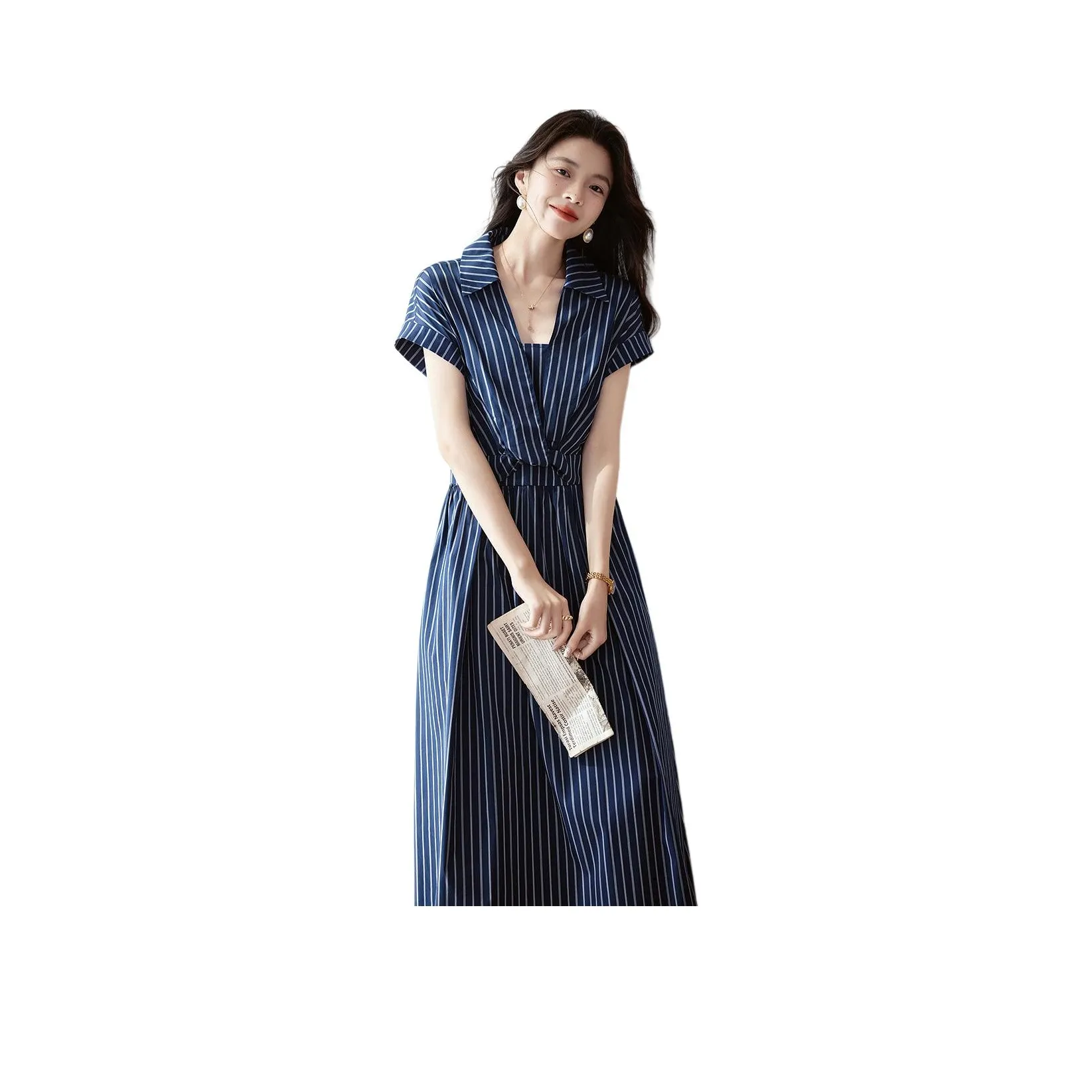 【Dme】 Короткий рукав платье женское