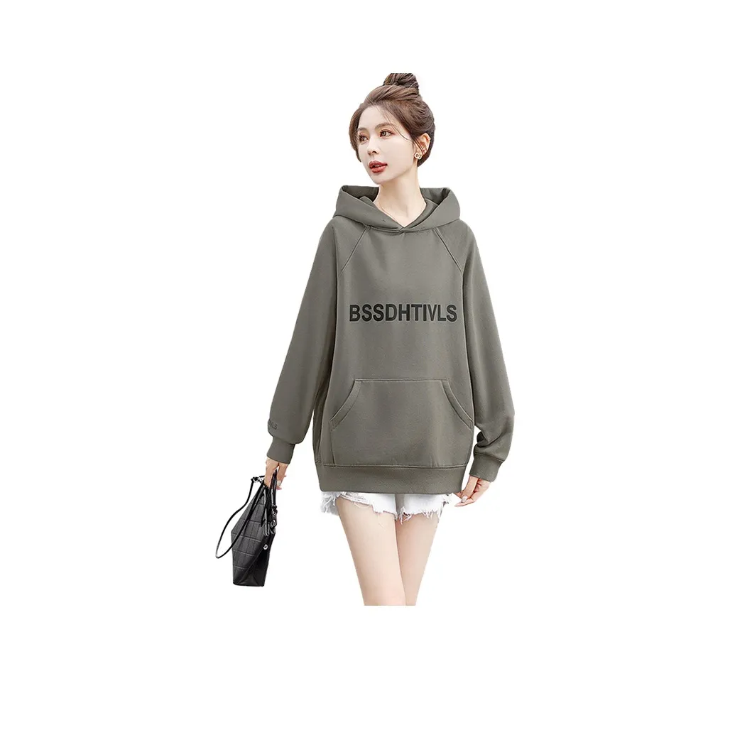 Cypress House Свитшот Женский Оливково-зеленый