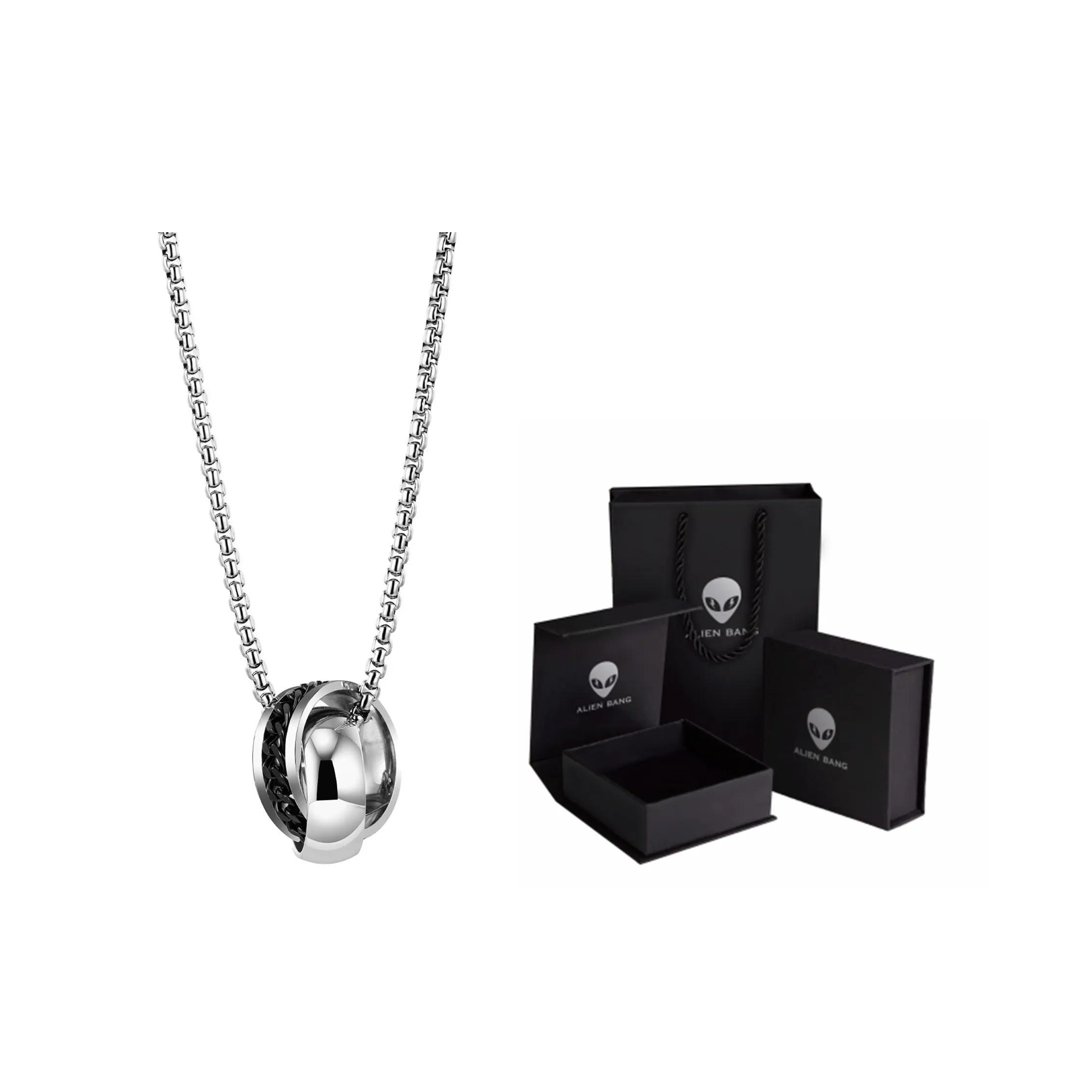 ALIEN BANG Ожерелье из титановой стали унисекс