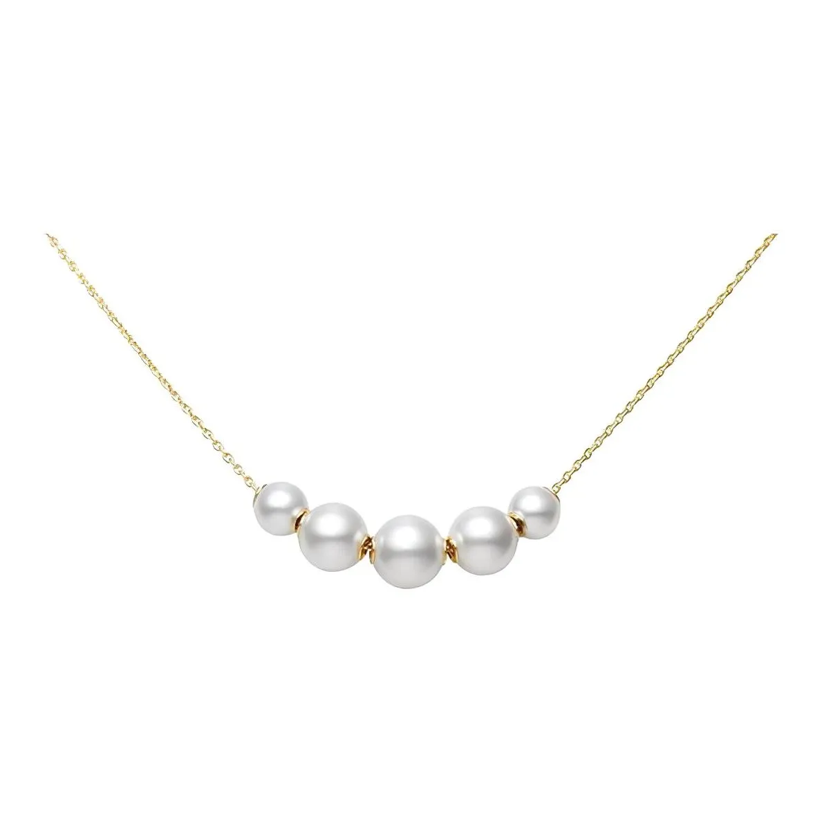 MIKIMOTO 18K Gold Pearl Necklaces Women's Gold
