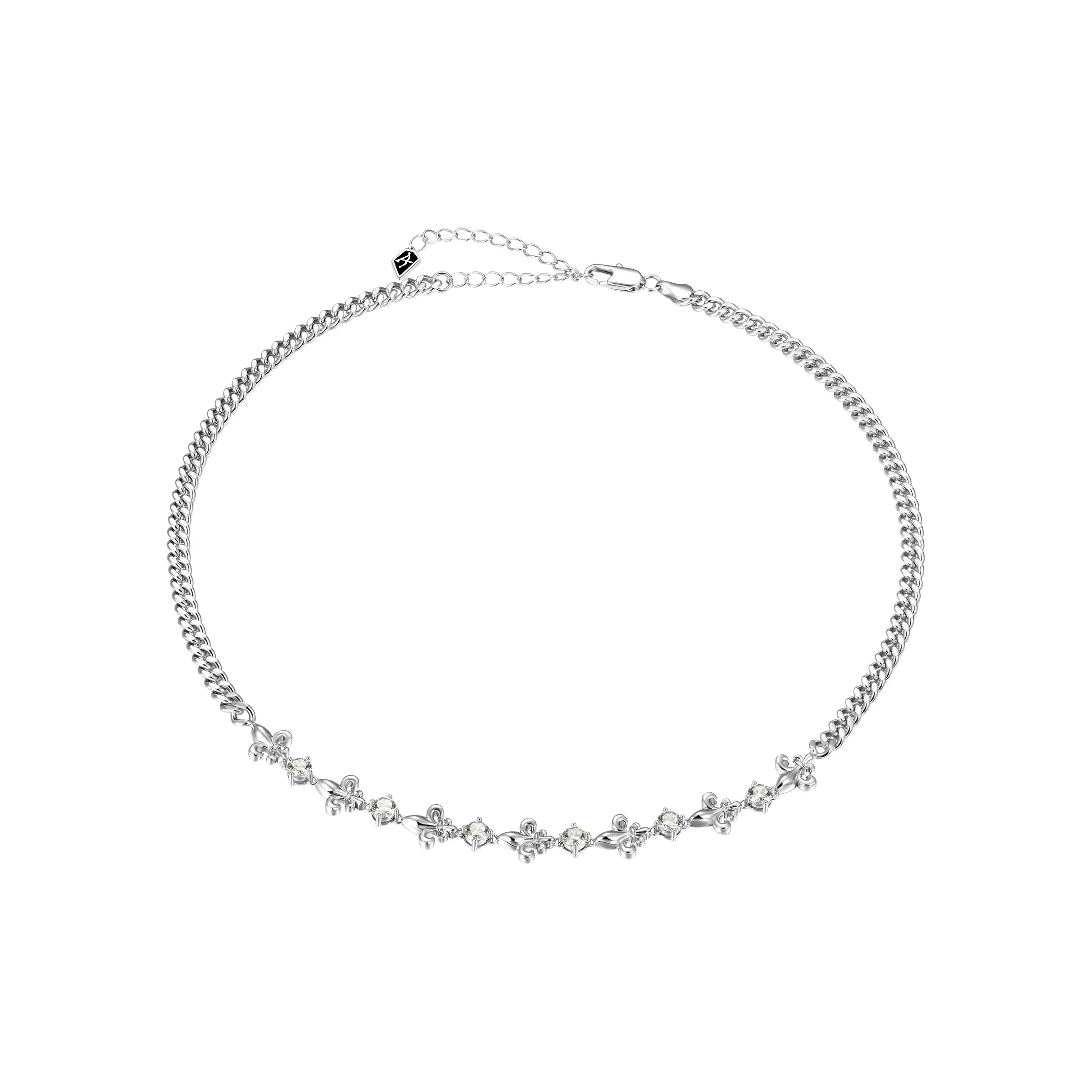 APORRO Радужка Пэчворк Циркон Кубинское ожерелье Унисекс