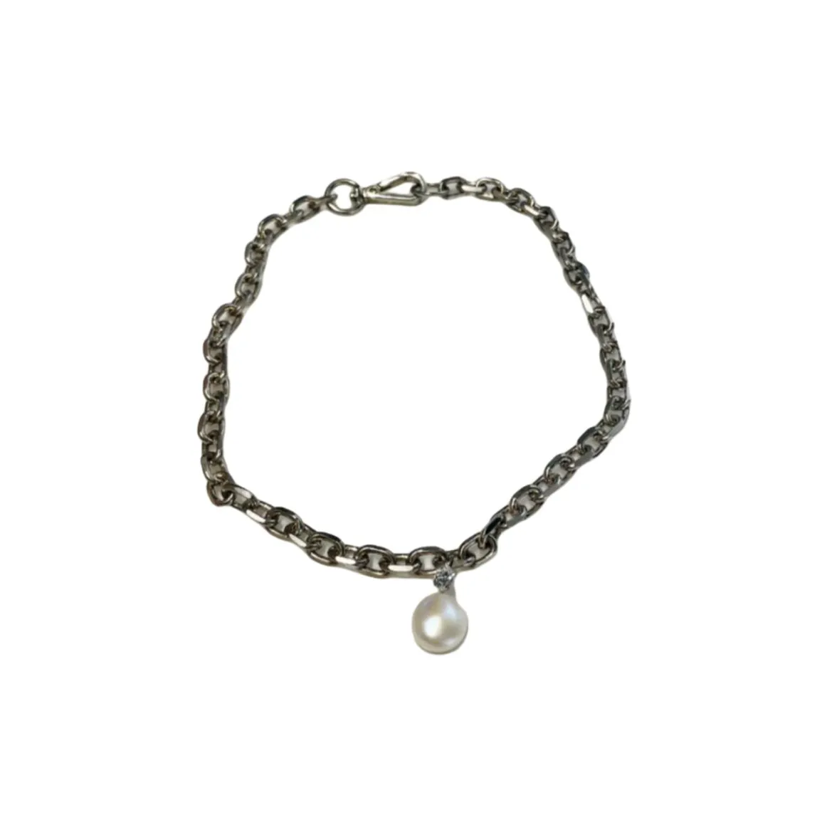 SIMONE ROCHA Латунь Пресноводный жемчуг Кристалл Стекло Ожерелья Унисекс Серебряный