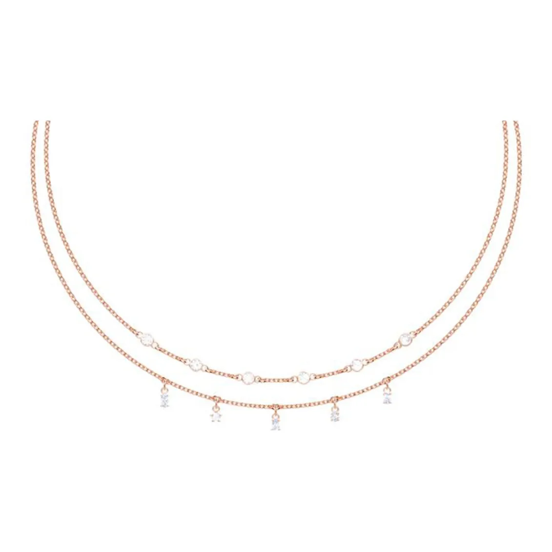 Swarovski Penélope Cruz Moonsun Rose Gold Tone Plated Necklaces Women's Gold