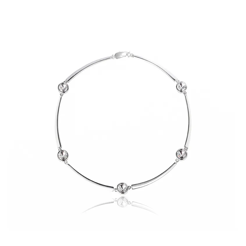 OUBI.YABI Alloy Glass Stone Necklaces Women's Box