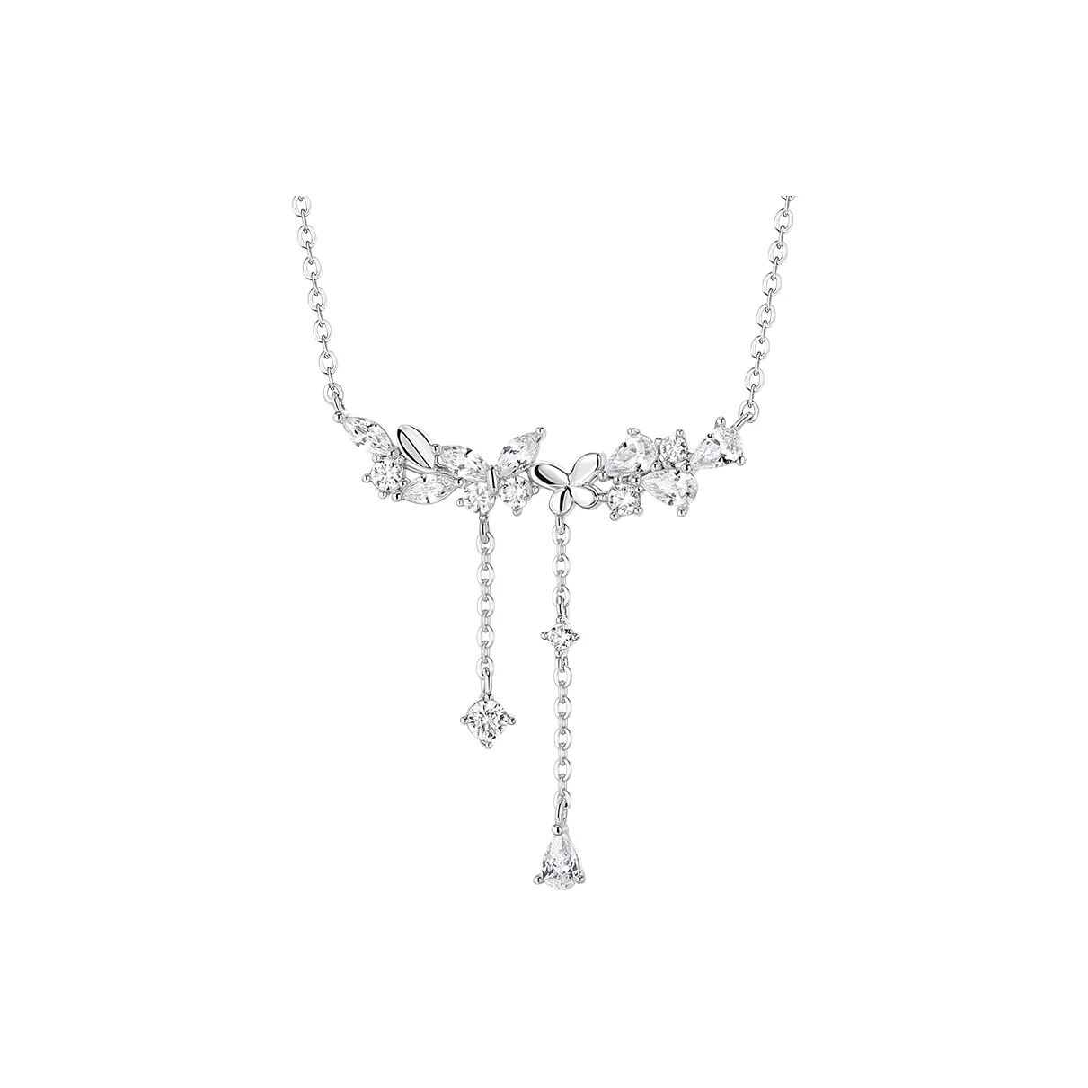 KADER 925 Sterling Silver Necklaces Women's Silver