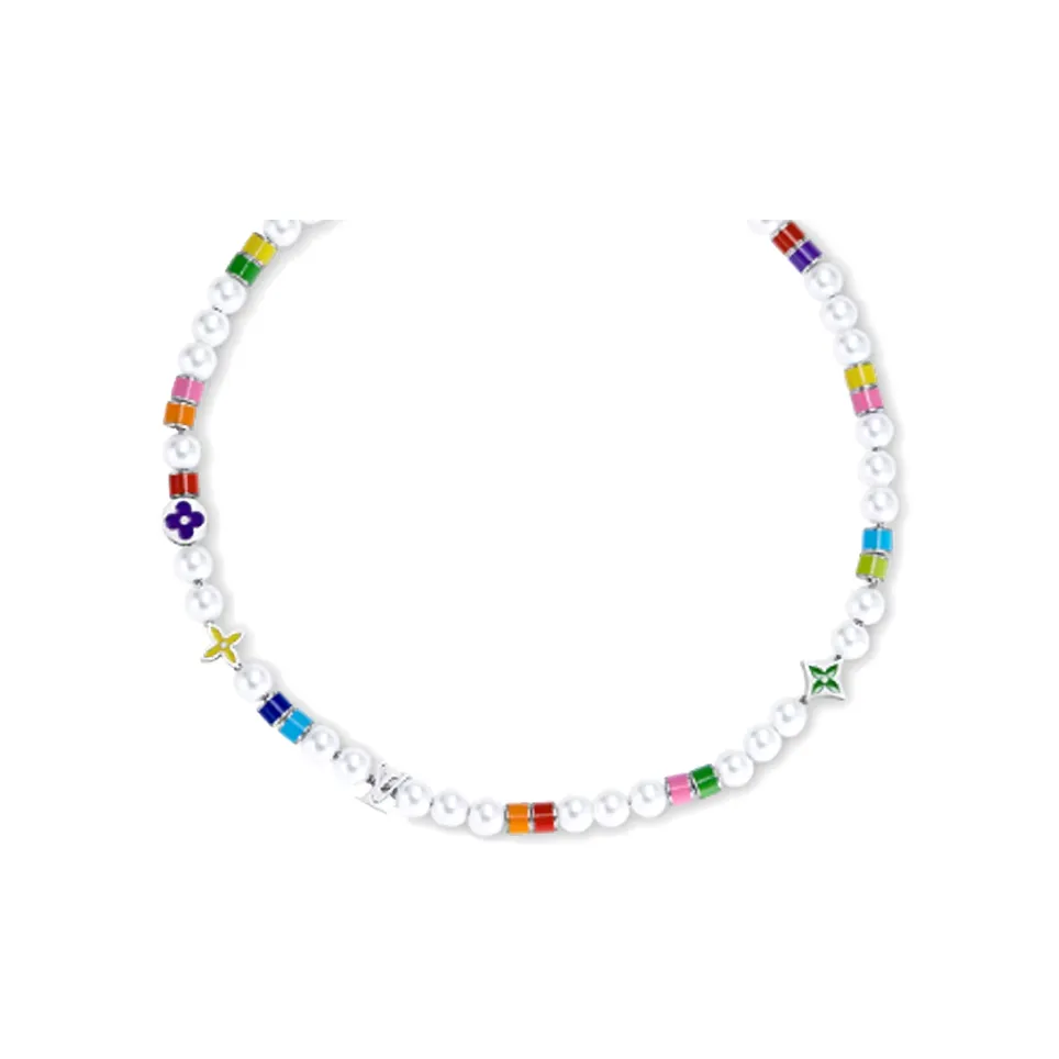 LOUIS VUITTON Metal, Resin Necklaces Men's Multicolor