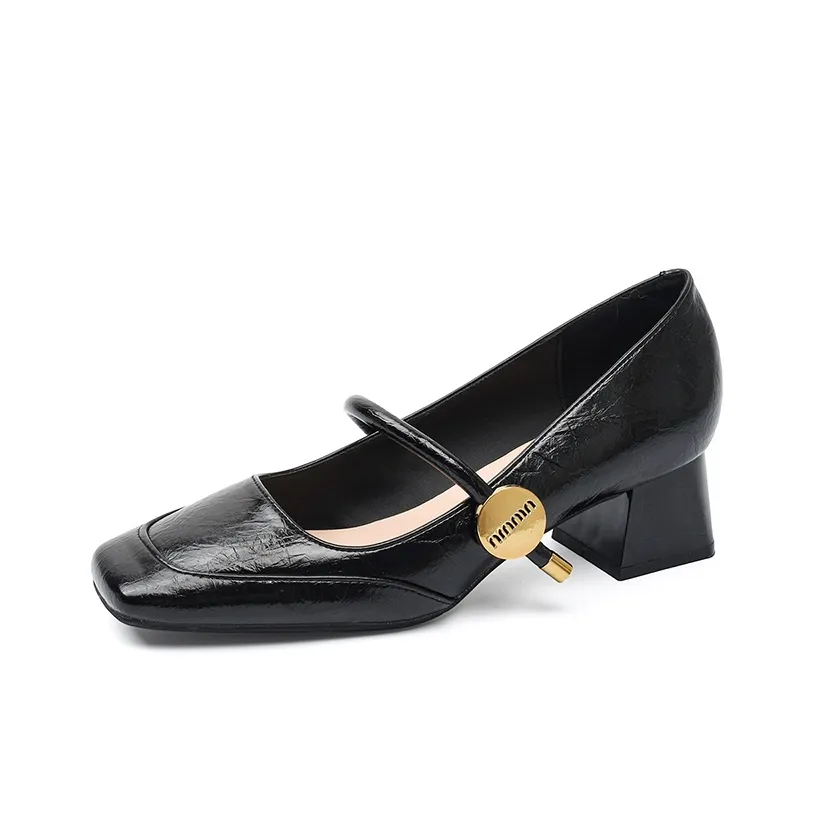 WESTLINK Грубый каблук Туфли Мэри Джейн Женские