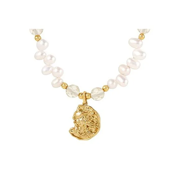 Amber Lollipop Pearl Necklaces Women's