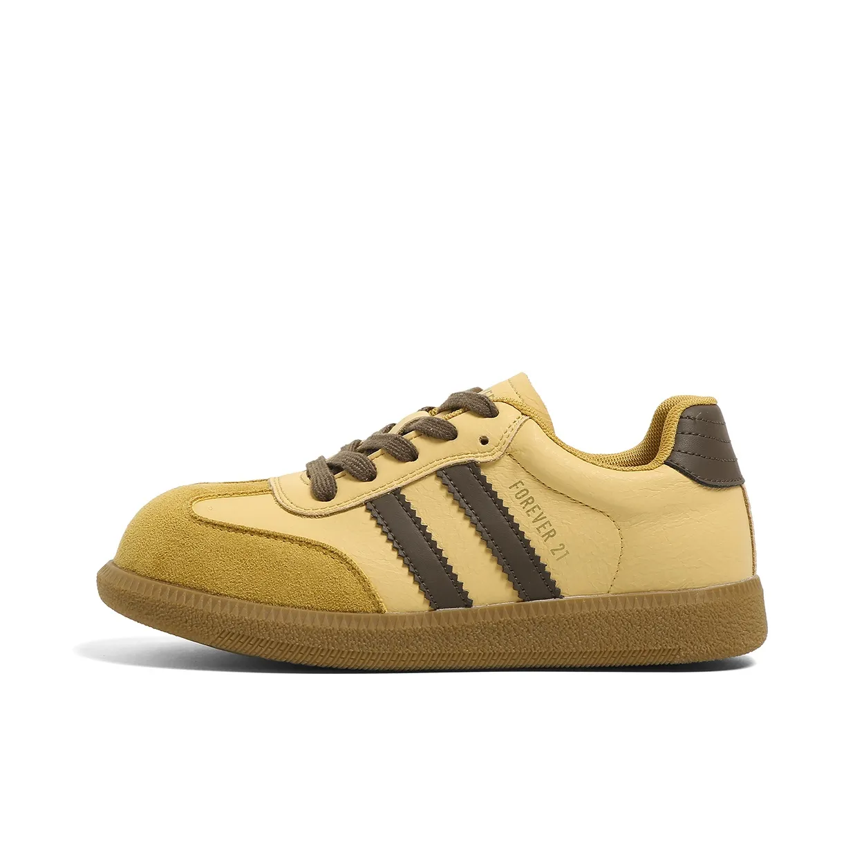 FOREVER 21 Устойчивые к истиранию низкие кроссовки для скейтбординга женские желтые