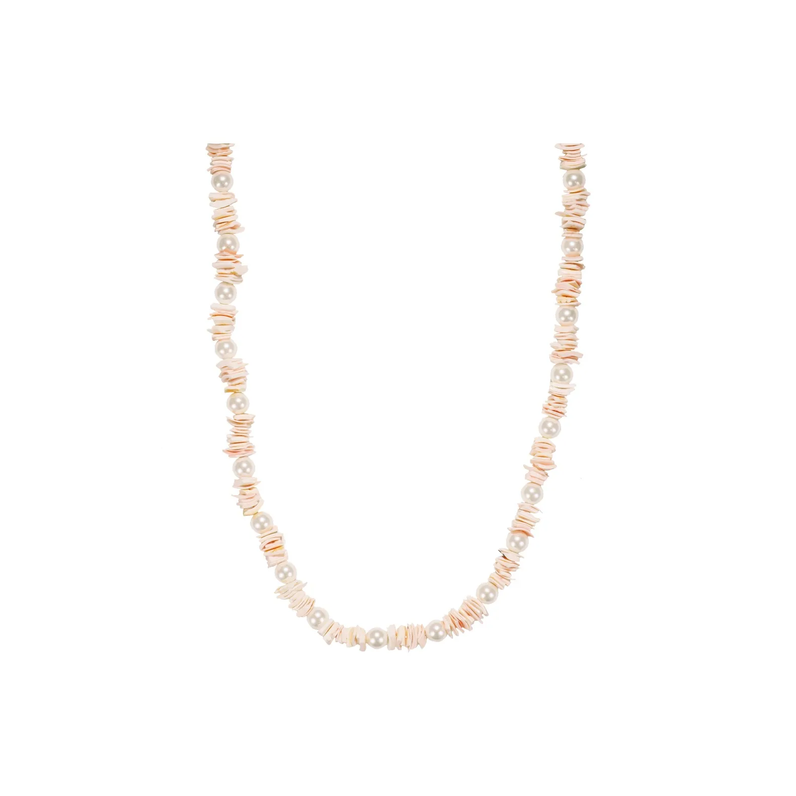 Get'em ON Shell Pearl Crushed Stone Necklaces Unisex