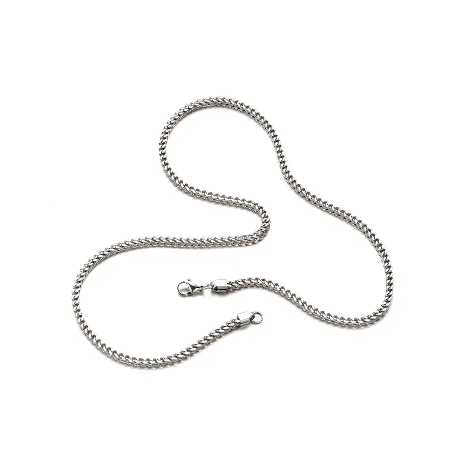 IDEAGEMER Титановые стальные ожерелья для мужчин