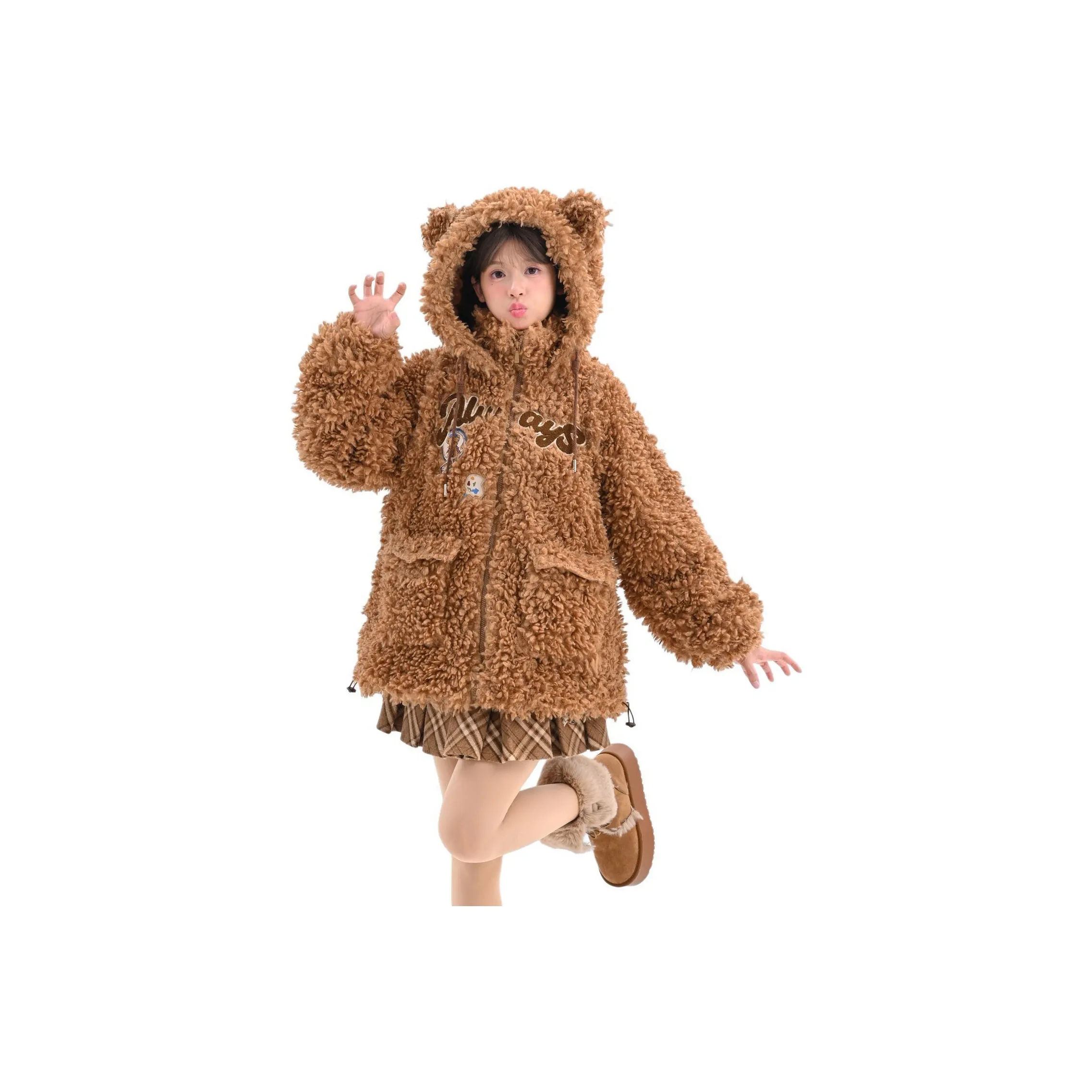 Snbl Velvet feel Coat Women's Brown