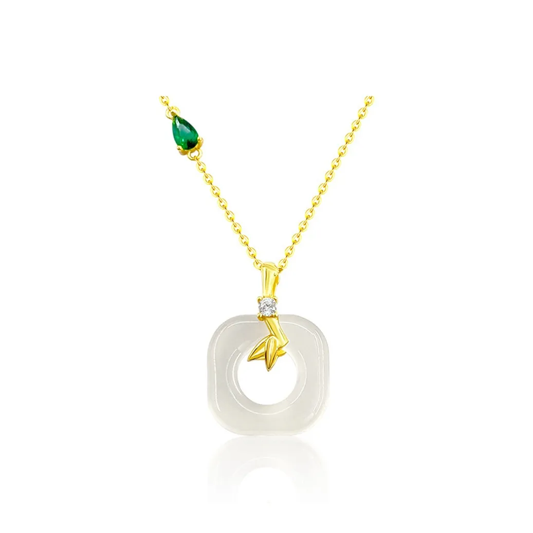 Mom's Gift Chalcedony Jade Necklaces Women's