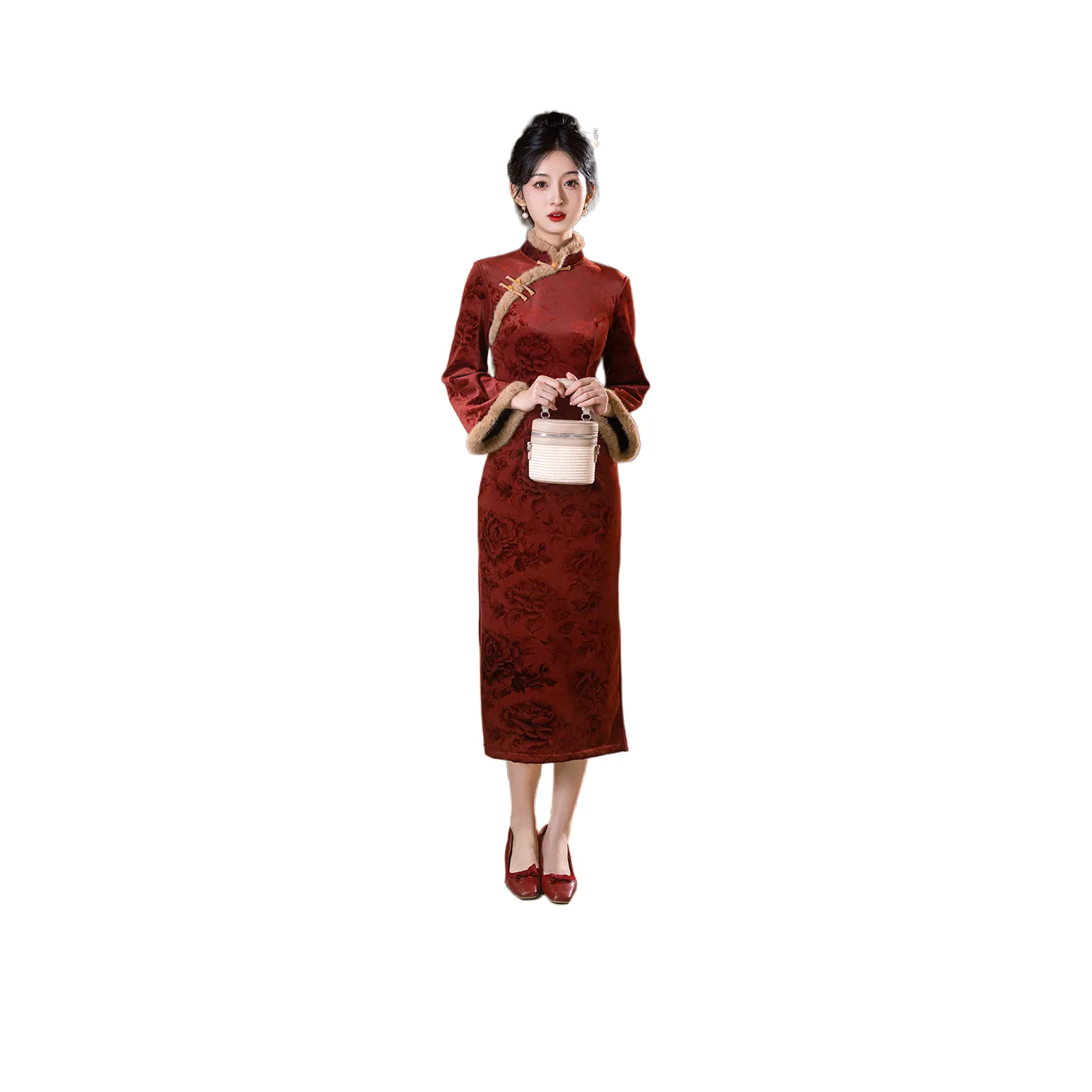 MJ Весенний и Осенний Чэнсам Женские