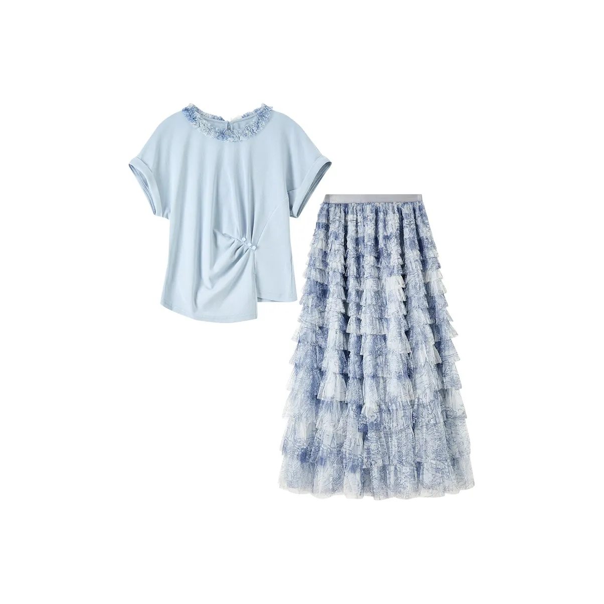 SENTUBILA Небесно-голубой Женские Повседневные костюмы