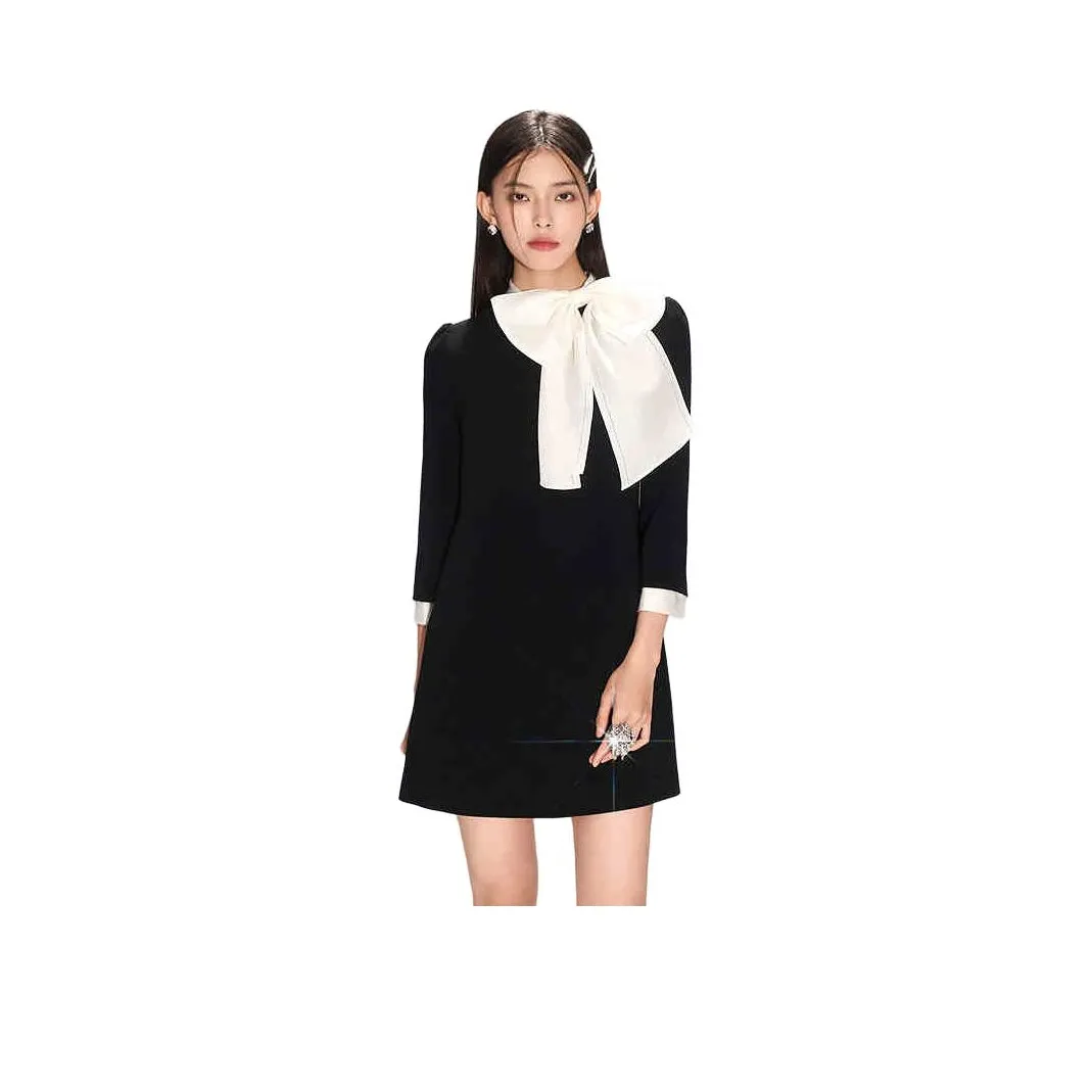 Caroline Long Sleeved Dress Women's Black