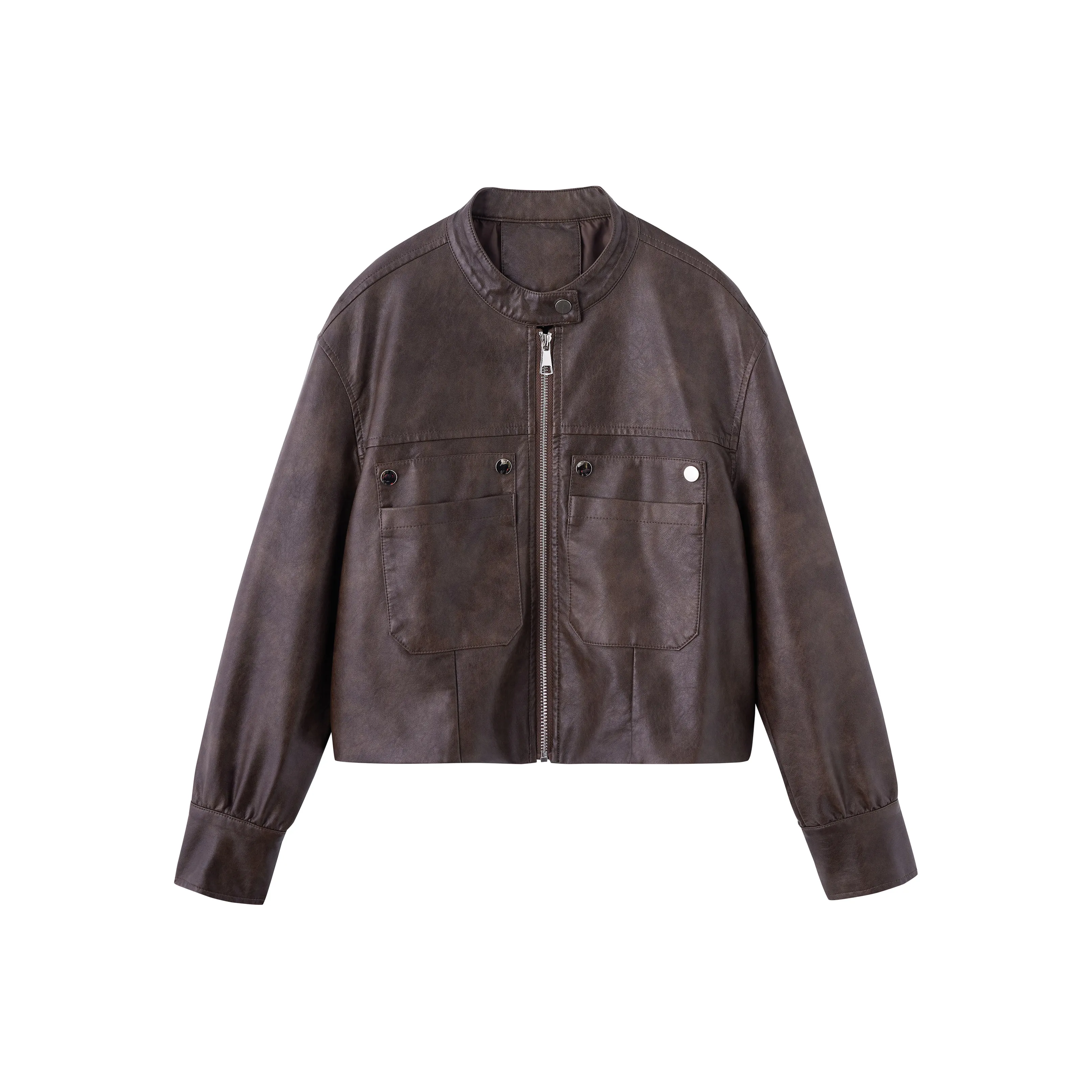 Yi Mengyuan Leather Jackets Coats Women's