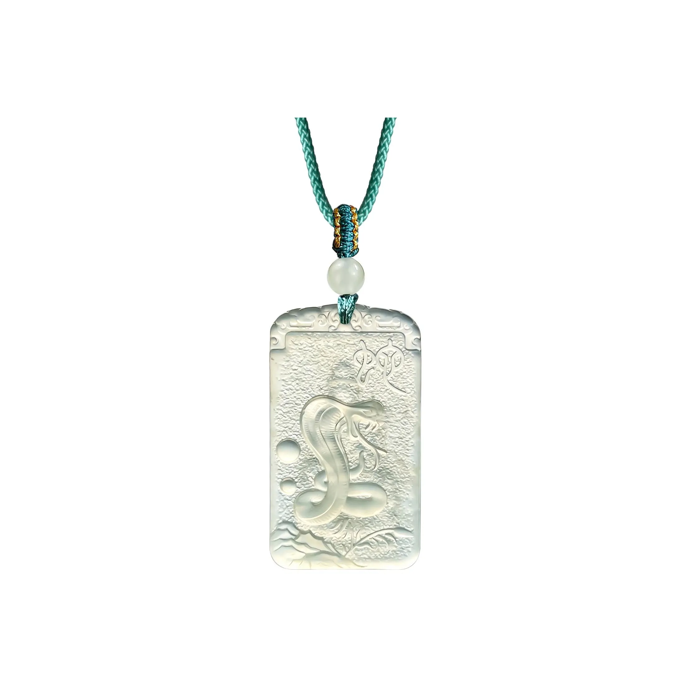 Tang Zhi Serpentine Jade Necklaces Unisex