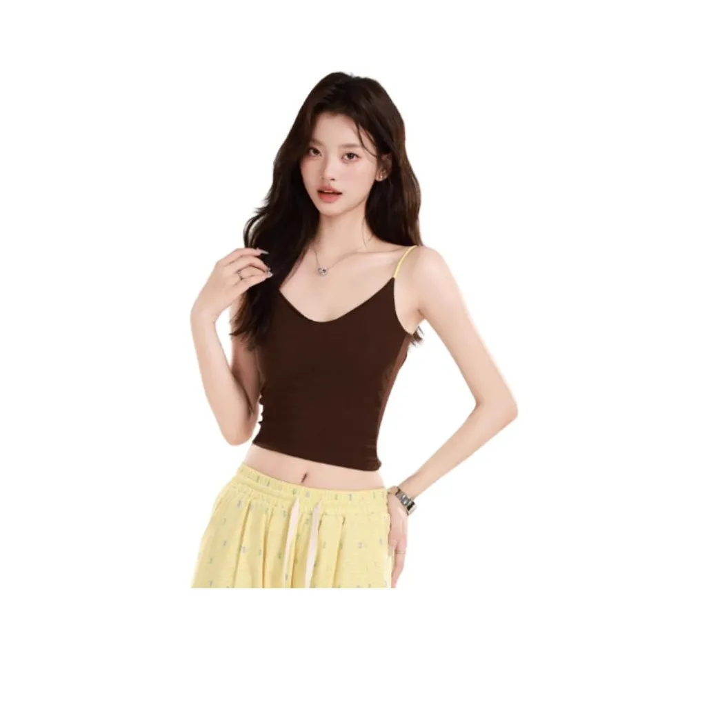 FOREVER 21 Цветовой блок Кофе Женские Камисоли