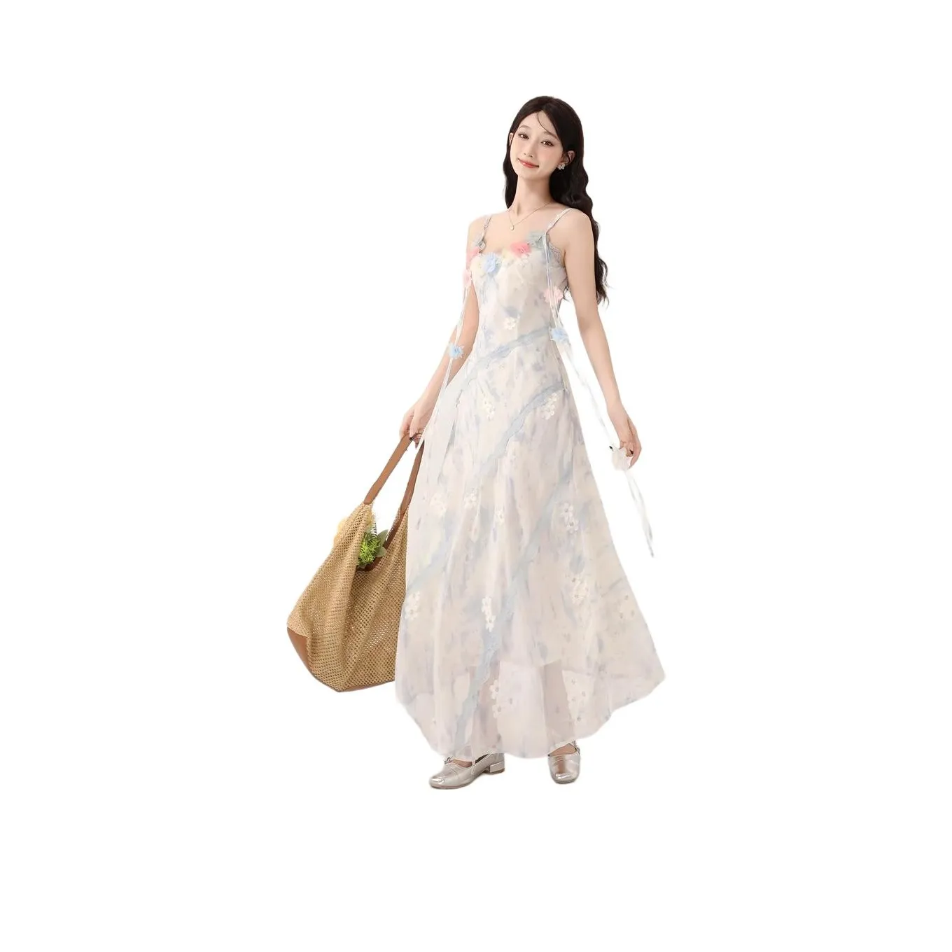 POPO.INFO Лазурный Женские Слиплатья