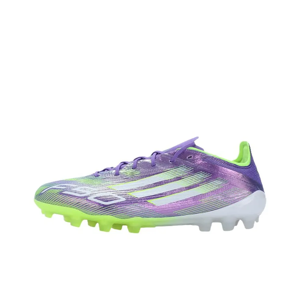 Adidas F50 ELITE Устойчивые к истиранию футбольные бутсы Унисекс Фиолетовый Зеленый